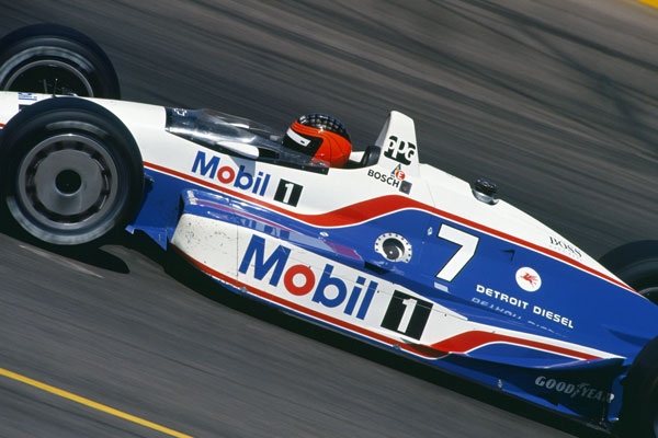 Paul Tracy driving on track at Pheonix in 1992 