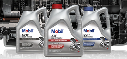 3 Mobil transmission fluids lined up