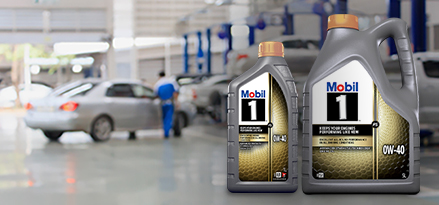 Mobil 1 FS 0W-40 in garage