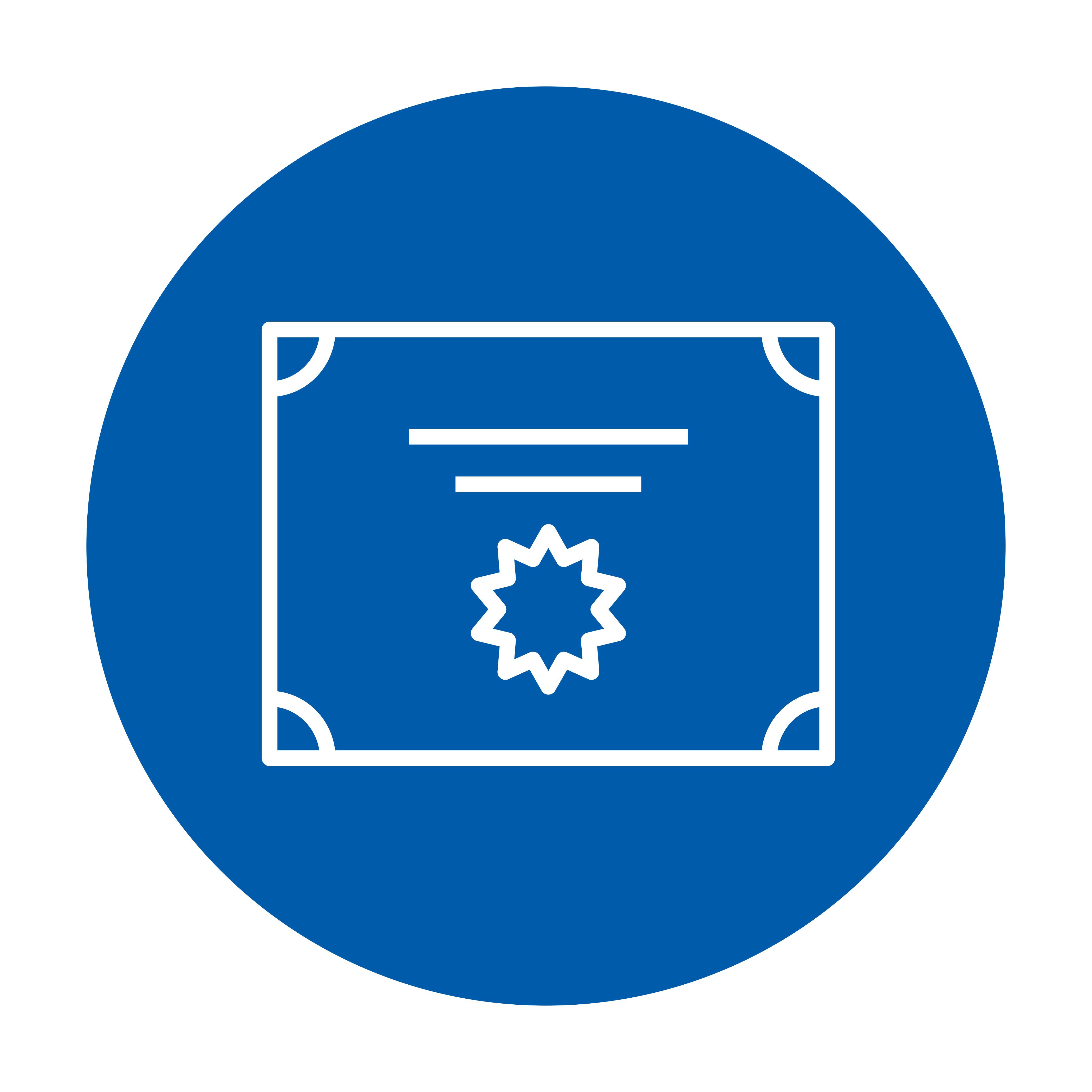 Drawing of a certificate 